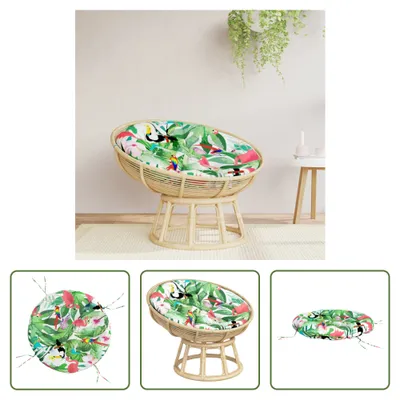 Image de The Living Store Coussin rond multicolore Ø 100x11 cm Tissu Oxford