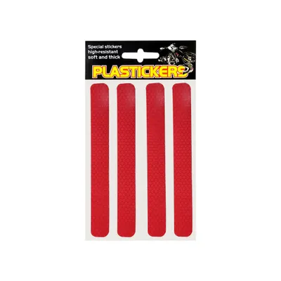 Produktbild von Reflektierende Streifen für Kunststoff Rot 19,2 x 9,5 cm