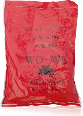 Produktbild von Eisenoxid Pulver Pigmentpulver Farbpigmente für Betonfarbe Lehm Knetbeton W120 Ziegelrot - 1Kg