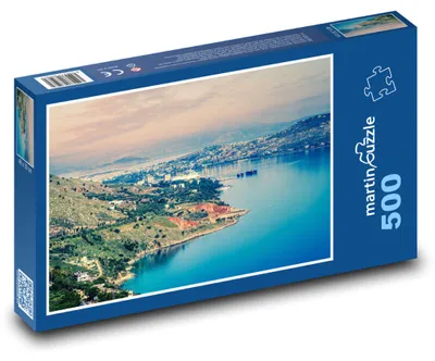 Produktbild von Puzzle 500 Panorama einer Stadtbucht - martinpuzzle