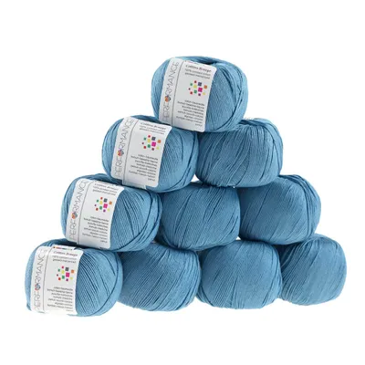 Strickgarn Cotton Breeze blau