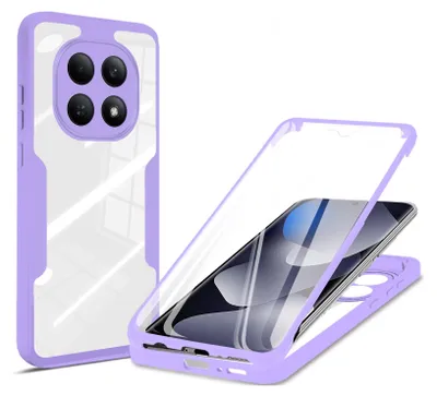 Produktbild von 360° Grad Hülle für Xiaomi Redmi Note 15 5G / Poco M8 5G vollschutz Integriertem Displayschutz in Lila