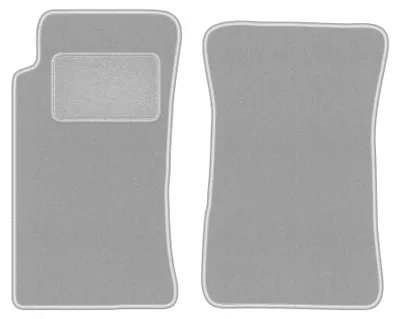 Image de Tapis de sol en moquette pour Mazda MX-5 I 1989-1998 (cabriolet) – jeu 4 pièces, gris, sur mesure – Wielganizator OSLO