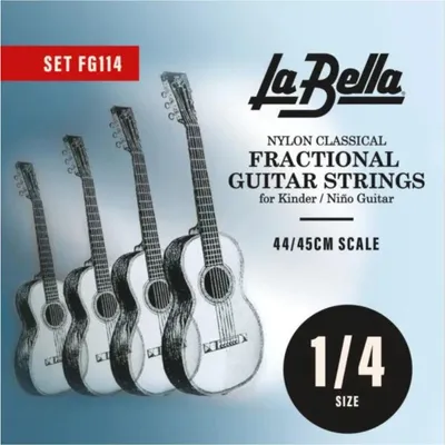 Produktbild von La Bella FG114 Gitarrensaiten, 1/4 Größe