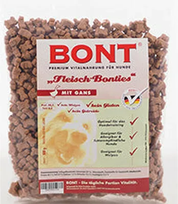 Produktbild von Fleisch-Bonties Tierfutter mit Gänsefleisch, 500g