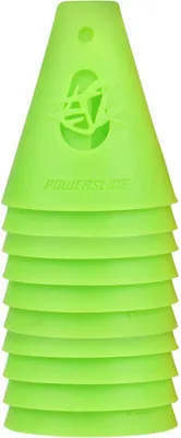 Zdjęcie produktu dla Plastikowe stożki Powerslide FSK (10 sztuk), zielone