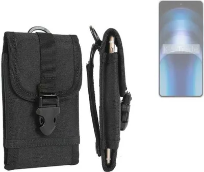 Produktbild von K-S-Trade Holster Handy Hülle kompatibel mit Vivo iQOO Neo9 Pro Global Holster Handytasche Gürtel Tasche Schutz Hülle Robust Outdoor schwarz