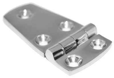 Türscharnier aus Edelstahl V4A, 2 Stück, 56x38x4 mm
