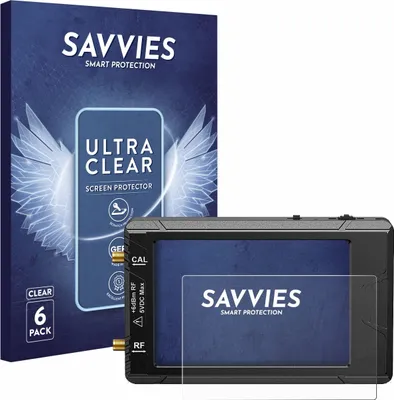 Produktbild von 6x Für tinySA ultra spectrum analyser Schutzfolie Savvies Displayschutz Display Schutz Folie Klar Transparent