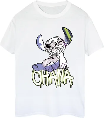 Produktbild von Disney - "Ohana" T-Shirt für Damen BI30298 (S) (Weiß)