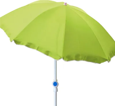 Produktbild von Mojawo Sonnenschirm Polyester lime grün 2m Durchmesser knickbar rund UV Schutz Metall 22/25mm für Balkon, Garten, Terrasse oder Strand