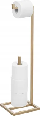 Produktbild von FRAMADO Metall Toilettenpapierständer, Klopapierhalter Gold mit Ersatzrollen