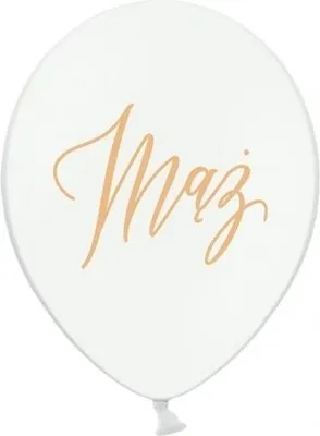 Immagine prodotto di Palloncini a forma di marito, bianco pastello, 30 cm, 1 pz.