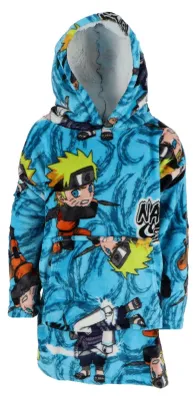 Zdjęcie produktu dla Koc z kapturem Naruto Ciepła bluza z kapturem 76x58cm Wygodny sweter do noszenia w domu