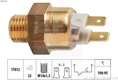 Produktbild von EPS 1.850.104 Temperaturschalter Kühlerlüfter Thermoschalter für VOLVO 240 (P242, P244) für RENAULT TRAFIC Bus (TXW) TRAFIC Kasten (TXX)
