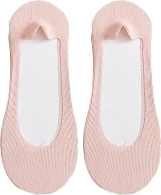 Produktbild von 1 Paar Damen-Bootsocken aus Eisseide, rutschfeste, dünne, nahtlose, unsichtbare Socken aus Silikon für High Heels, weiche, bequeme, hohle, flache Socken für den Alltag und Sport