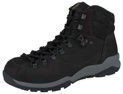 Produktbild von FINN COMFORT Garmisch Damen und Herren Wanderschuhe Wanderstiefel schwarz Nubukleder - Größe: UK 8,5