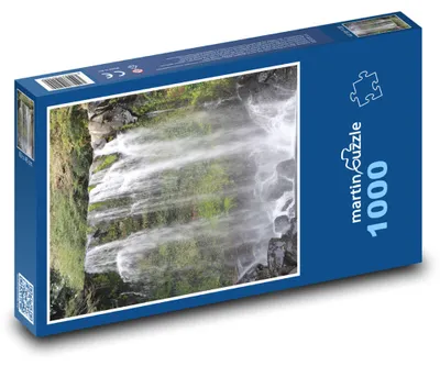 Zdjęcie produktu dla Puzzle 1000 Wodospad na dzikości - martinpuzzle