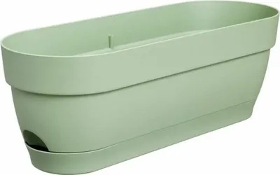 Produktbild von elho® Vibia campana Balkonkasten Pistaziengrün 50 cm - Kunststoff