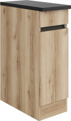 Produktbild von Küchen Unterschrank mit Arbeitsplatte Kaya U306-0+ in Wildeiche Nachbildung 30 cm breit