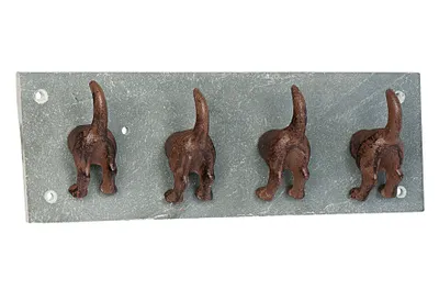 Produktbild von Esschert Design 4er Haken Hundeschwänze; LH151