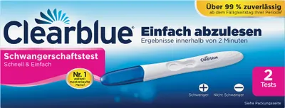 Produktbild von Clearblue Schwangerschaftstest "Schnell u Einfach" 2er Pack
