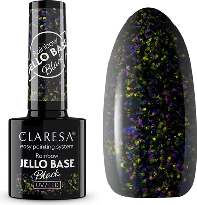 Imagen del producto de Claresa, base para gelatina de colores arcoíris, color negro / 9150