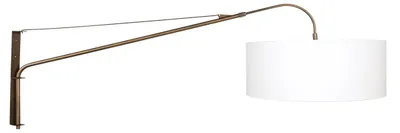 Image de Steinhauer - applique murale - Elegant Classy - bronze - métal textile - lampe de lecture - E27 - 4750BR
