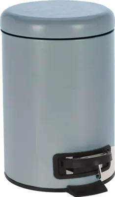 Produktbild von Treteimer - grau blau - 3 L - 17 x 25 cm - Bad/Toilette