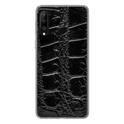 Produktbild von MuchoWow® Handyhülle Schutzhülle Hülle für Huawei P30 Lite Tiermuster - Krokodile - Leder Silikon Softcase Handy Hülle - Handyhülle