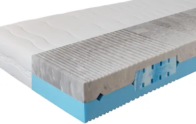 Produktbild von Komfortschaummatratze BeCo 2 Dreams, 2 in 1 Wendematratze mit soften Gelschaum Einlagen, 21 cm Komforthöhe, 7 ergonomische Liegezonen - Größe: 80 x 200 cm, Härtegrad: H3 & H4 (80 kg - 140 kg)