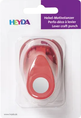 Produktbild von HEYDA Motivstanzer Kreis klein Farbe: rot