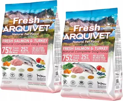 Zdjęcie produktu dla Arquivet Świeży łosoś z indykiem Łosoś 2,5 kg