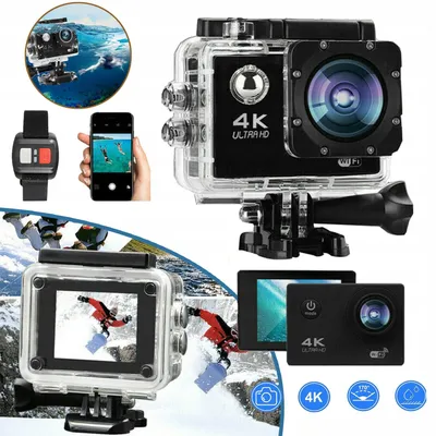Produktbild von Sportkamera 4K WiFi Ultra HD 170° Weitwinkel, wasserdicht bis 30 m