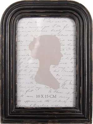 Produktbild von Clayre & Eef Bilderrahmen 10x15 cm Schwarz Kunststoff