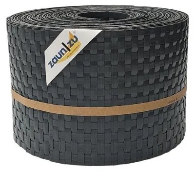 Produktbild von Sichtschutzstreifen zaun|zu RATTAN 10x Einzelstreifen 2,55m für Doppelstabzaun Anthrazit 10x 2,55m