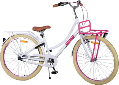 Image de Volare Ashley Bicycle Children's - Fille - 12 pouces - Blanc