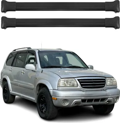 Obrázek produktu pro Příčné střešní nosiče pro Suzuki Grand Vitara 1998-2006 Hliník Černá