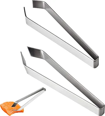 Produktbild von Grätenpinzette Set - Edelstahl - 2 Stück - Flach und Schräg