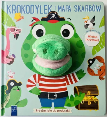 Produktbild von Książeczka. Krokodylek i mapa skarbów - Przyjaciele do poduszki