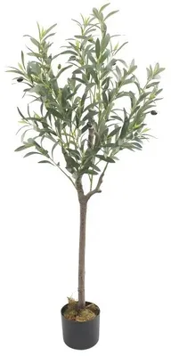 Obrázok produktu pre Umelý olivovník - izbová rastlina - 120 cm - 14 olív - listy s prirodzeným vzhľadom - polyester - vhodné do interiéru