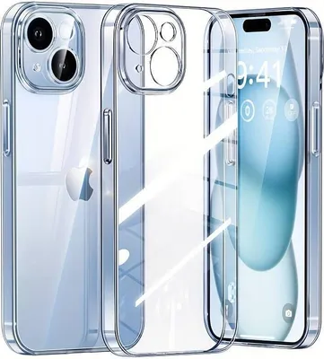Produktbild von Premium Handy Schutzhülle Transparent kompatibel mit Apple iPhone 15 -Schlank, Stoßfest und Passgenau Cover Slim Clear kompatible with Apple iPhone 15