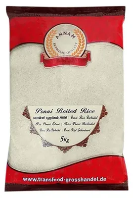 Produktbild von Annam Ponni gekochter Reis 5 kg