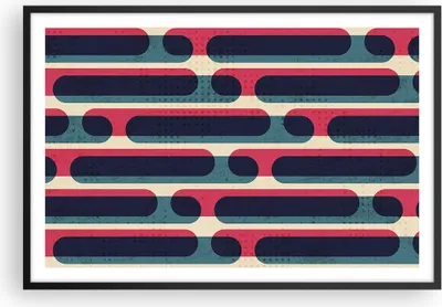Produktbild von Gerahmtes Poster - Schwarzer Rahmen - Abstraktion Muster Modern - 91,5x61 cm - Wand Bild - Wanddeko - Wandbilder - Wandposter - Bilderrahmen - Bilder - Kunstdruck - Wandbild - P2BAA91x61-4200