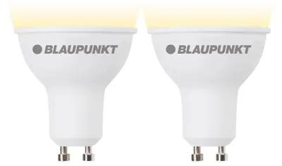 Produktbild von Blaupunkt Glühbirne GU10 - Spot Led Lampe - Matt 10W (ersetzt 80W bis 100W) - 1050 Lumen - 2700K Warmweiss - Nicht‑dimmbar - 2er Set