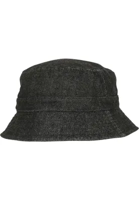 Produktbild von Denim Anglerhut Flexfit, schwarz/grau, Einheitsgröße, Fischerhut, Bucket Hat