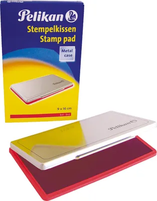Zdjęcie produktu dla Pelikan® 331132 Stempelkissen 1 - 160 x 90 mm, rot getränkt