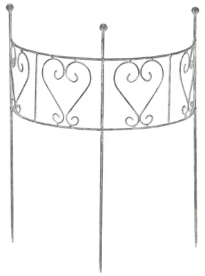 Image de Support pour plantes vivaces gris élégant 41 cm
