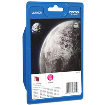 Produktbild von Brother LC1000M - Magenta - original - Tintenpatrone - für Brother DCP-350, 353, 357, 560, 750, 770, MFC-3360, 465, 5460, 5860, 660, 680, 845, 885