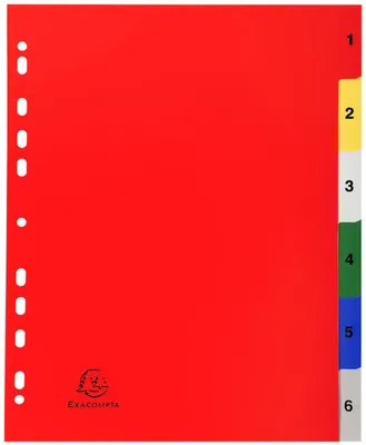Image de Répertoire DIN A4 avec 6 onglets